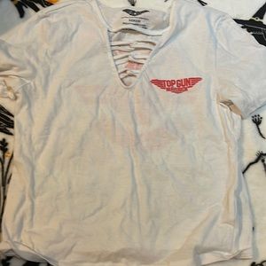 Top gun v-neck cut shirt!